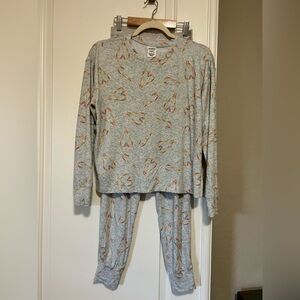 🌈PINK Victoria's Secret 🌈 Rainbow Heart Print Pajama Set🌈 LGBQT+